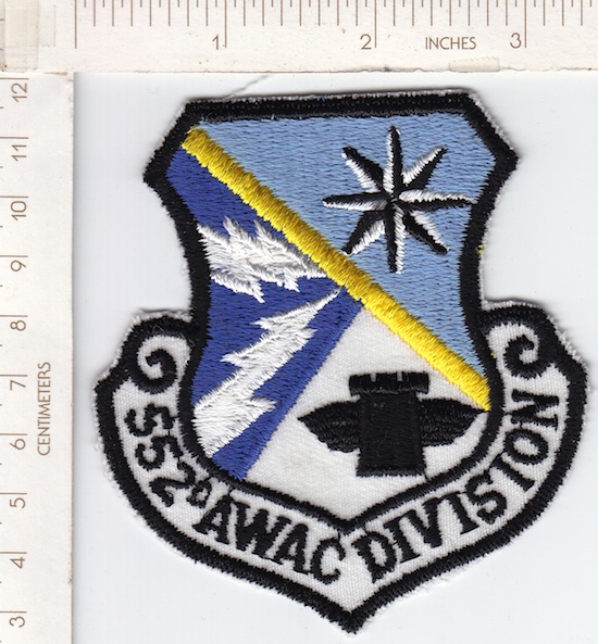 552nd AWAC DIVISION (larger size) ce ns $5.00