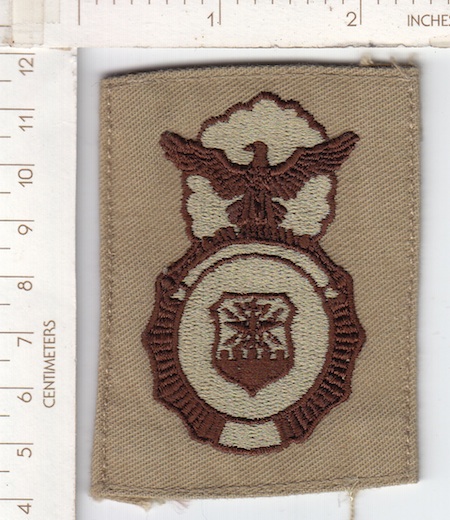 Air Force Security cloth badge dsrt ce ns $3.00