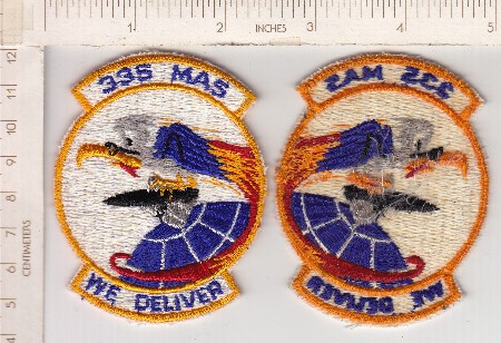 335th Militar Airlift Sq oldie ce ns $4.50