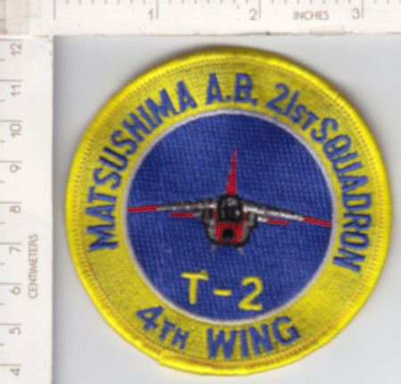 4th Wing 21st Sq T-2 MATSUSHIMA me ns $3.00