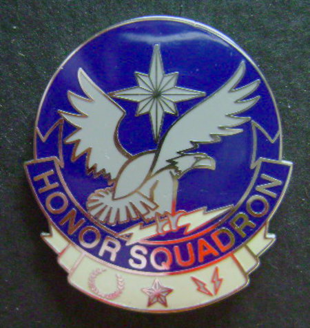 USAF Air Force Honor Squadron badge enamel, cb $10.00