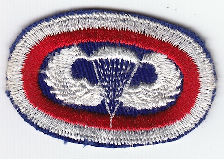 11th  Infantry Div oval w/embroidered wings ce ns (blue) $15.00