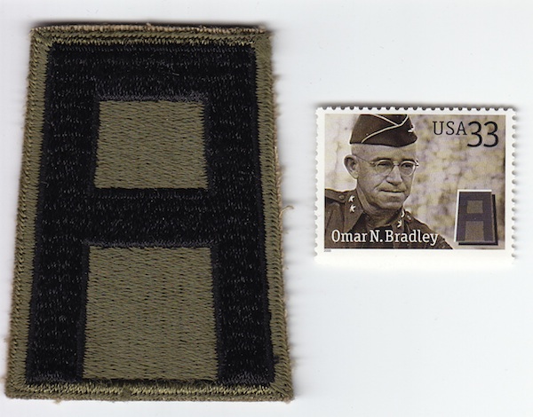 1st Army ce ns WW2 with commemorative 33¢ stamp $6.00