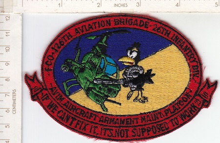 F Co 126th Avn Bde 26th Inf Div ce ns $7.00