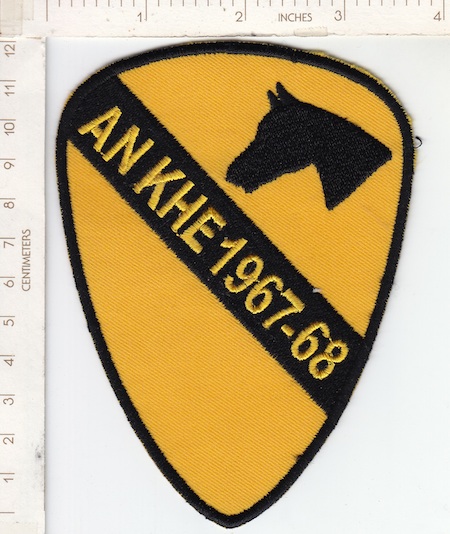 1st Cavalry AN KHE 1967-68  ce ns $8.00