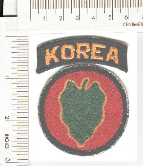 24th Infantry Div ce ns +Korea tab SOLD