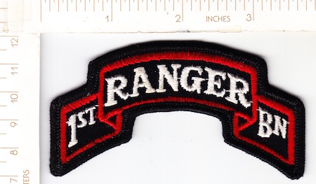 1st Ranger Bn Scroll  me ns $3.75