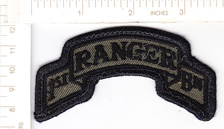 1st Ranger Bn Scroll OD me rfu $2.00