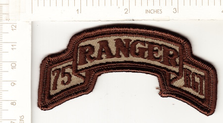 75th Ranger Regiment dsrt me ns  $4.75