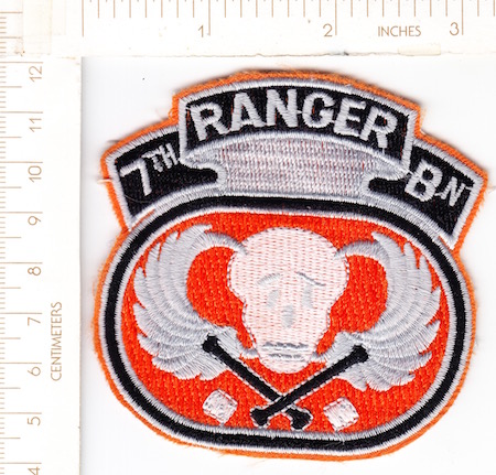 7th Ranger Bn patch ce ns R  $4.75