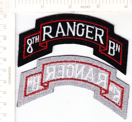 8th Ranger Bn scroll ce ns R   $3.75