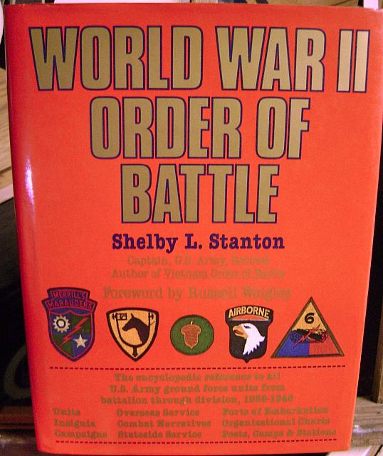 World War II Order of Battle by Shelby Stanton hc dj 1984-$200.00