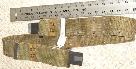 U.S. Army pistol belt #6 late 1970's Horizontal weave $20.00