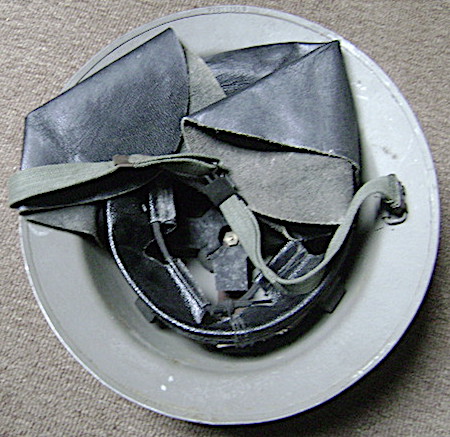 Steel helmet,Dutch Civil Defense inside photo