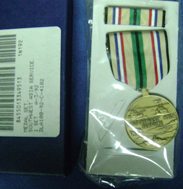 U.S. Army Southwest Asia medal in box $22.50