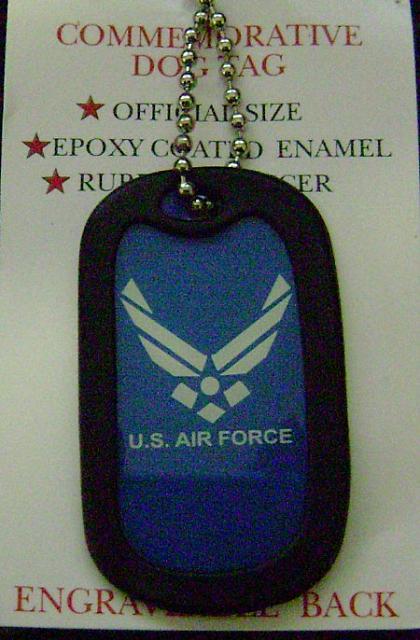 Commemorative dog tag Air Force emblem $4.99