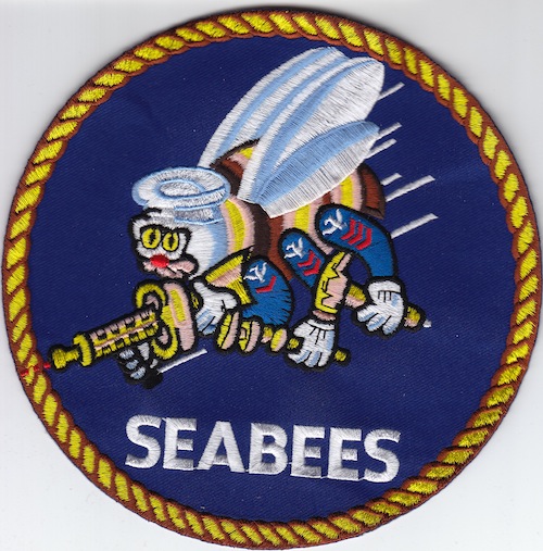 Seabees  6.5 inch patch ce ns $7.25