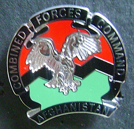 Army Combined Forces Cmd Afghanistan crest sgl $7.00