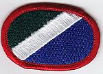 172nd Infantry Rgt oval me ns $4.00