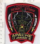 Operation Desert Storm APACHE - 17 January 91 me ns $6.00