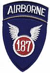 187 Infantry Rgt Airborne ce ns r $4.00