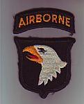 101st Infantry Div+abn tab color me rfu $4.00