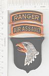 101st Infantry Div +air assault+ranger tabs me ns $7.50