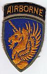 13th Infantry Div airborne SPC CE NS small tab $15.00