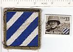 WW2 3rd Infantry Div patch with 33¢ stamp ce rfu $6.50