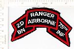 2nd Ranger Airborne 75th Inf VIETNAM scroll ce ns $15.00