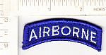 Airborne tab blue & white me ns $3.00