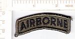 Army Airborne tab obsolete Subdued me,ns, $2.50