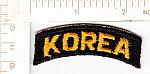 Army KOREA tab (black&gold) ce ns $5.00