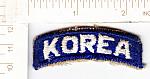 Army KOREA tab (blue & white) ce ns $5.00