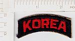 Army KOREA tab (red & black) ce ns $5.00