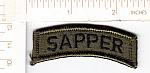 Army Sapper tab obsolete subdued me ns $3.50