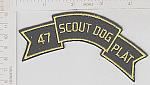 Army 47th SCOUT DOG Platoon arch ce ns R $3.98