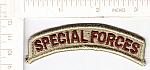 Army Special Forces tab obsolete desert me ns $4.00