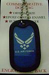 Commemorative dog tag Air Force emblem $4.99