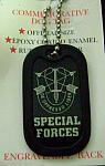 Commemorative dog tag Special Forces emblem $4.99