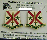 Army M.P. crest 203rd Bn pair  $10.00
