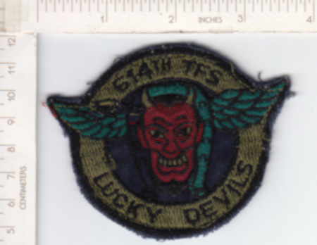 614th TFS LUCKY DEVILS ce rfu $1.00