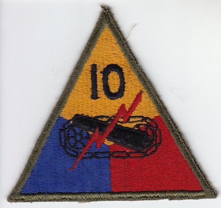 10th Armor Div ce ns $5.00