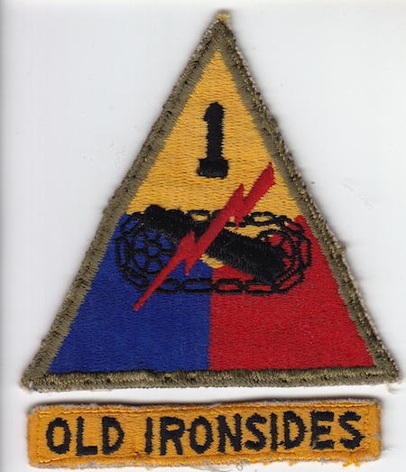 1st Armor Div + tab ce rfu $7.00