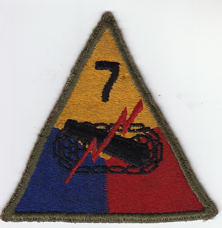 7th Armor Div ce rfu $5.00