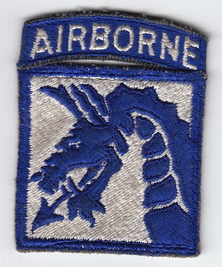 18th Corps with CE tab CE NS $ 12.00