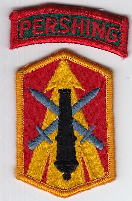 214th Field Artillery Bde+PERSHING tab me ns $5.20