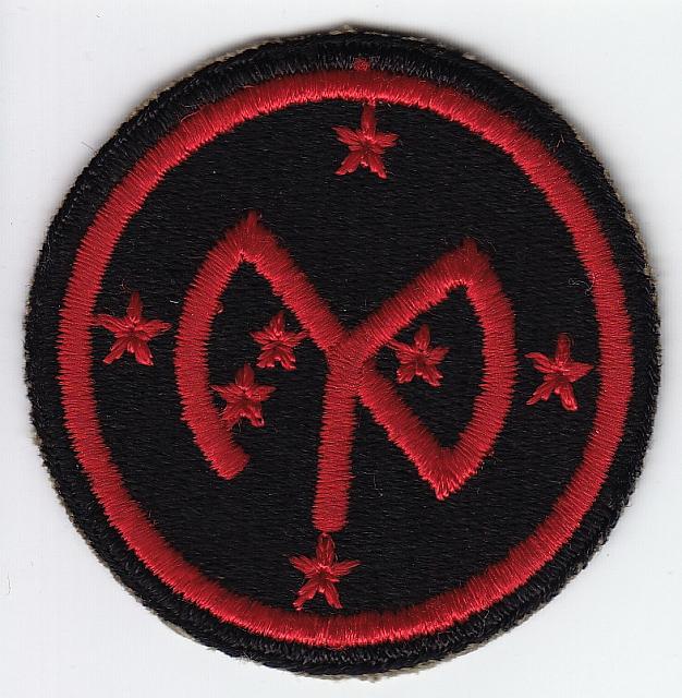 27th Infantry Div WW2 GREEN BACK ce ns $10.00