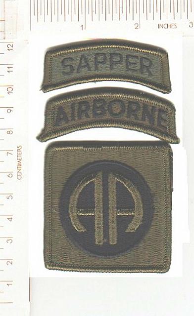 82nd Infantry Div me ns sub+AIRBORNE+SAPPER  SOLD