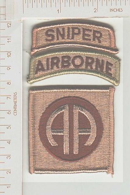 82ND INFANTRY DIV ME NS desert+AIRBORNE+SNIPER  SOLD